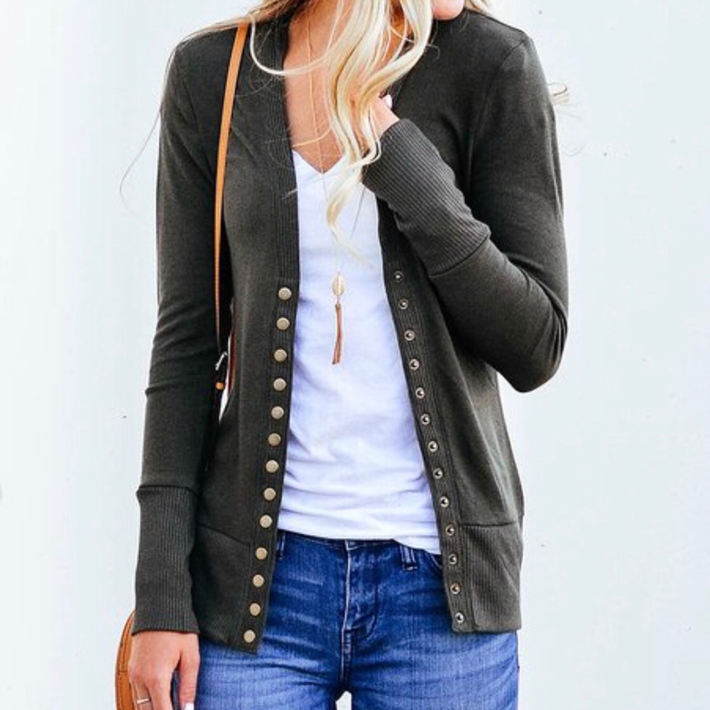Snap cardigan
